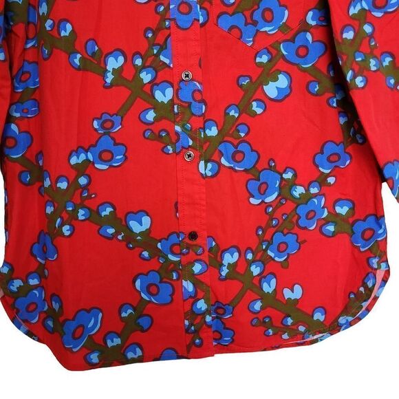 J.Crew Collection Classic-fit Button Down Shirt in Lattice Floral Size 0 - Picture 8 of 11